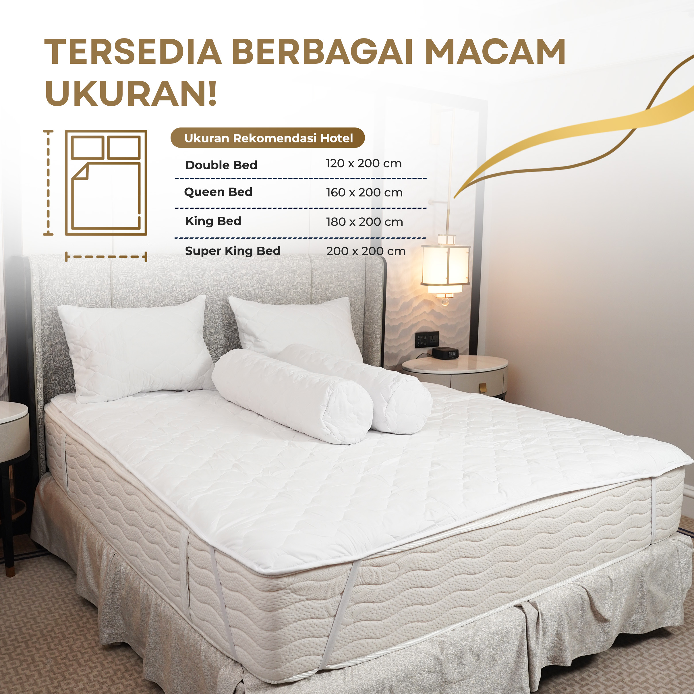 Pelindung Kasur Hotel / Luxury Hotel Mattress Protector  6